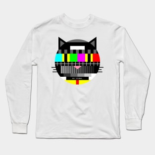 Cat No Signal TV Long Sleeve T-Shirt